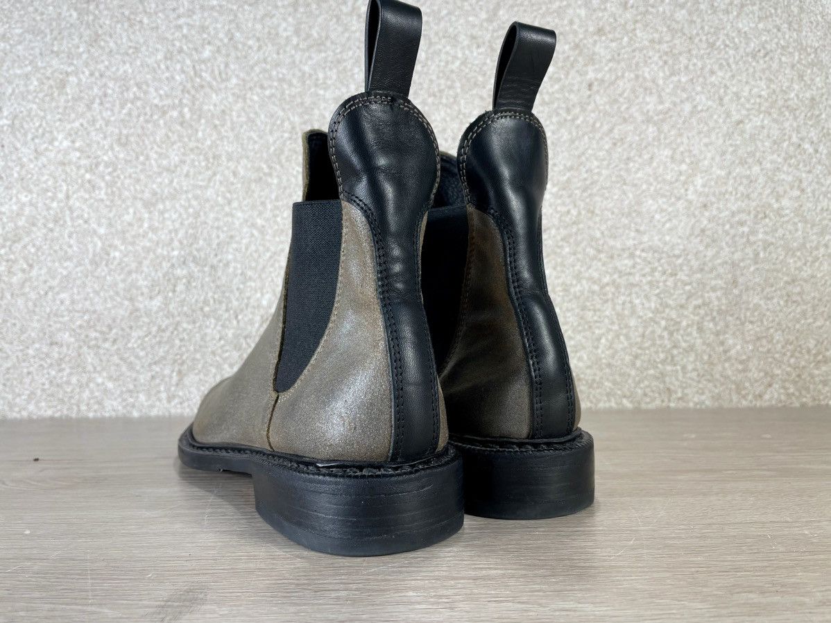 Rag & Bone Rag & Bone Gray/Black Leather Avant Garde Y2K Chelsea Boots Size US 9 / IT 39 - 4 Thumbnail