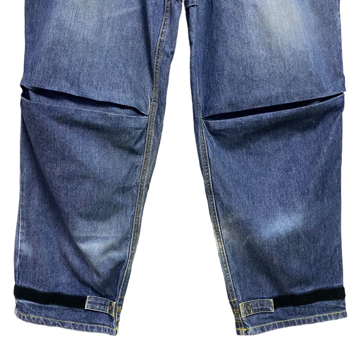 Pelle Pelle Vintage Pelle Pelle Denim Baggy Pants Velcro Straps Size US 36 / EU 52 - 7 Thumbnail