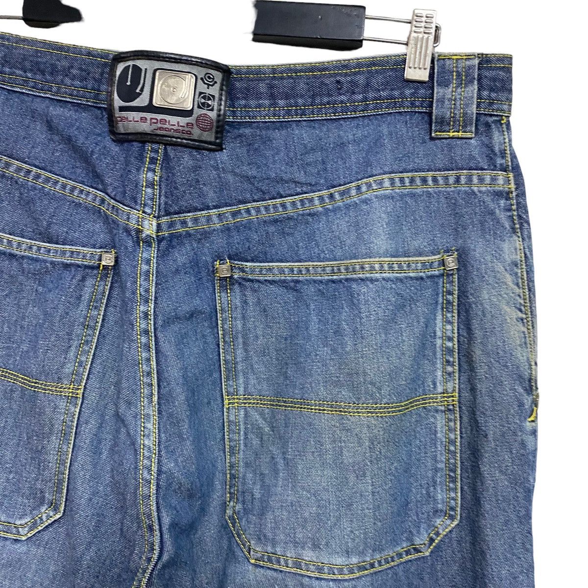 Pelle Pelle Vintage Pelle Pelle Denim Baggy Pants Velcro Straps Size US 36 / EU 52 - 14 Thumbnail