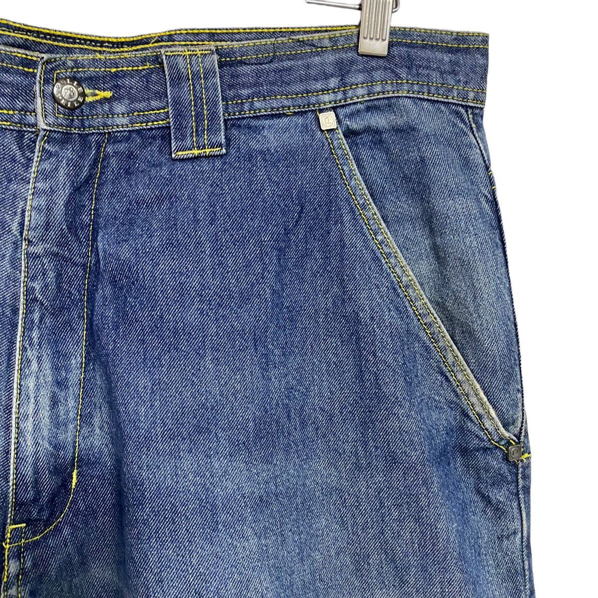 Pelle Pelle Vintage Pelle Pelle Denim Baggy Pants Velcro Straps Size US 36 / EU 52 - 4 Thumbnail