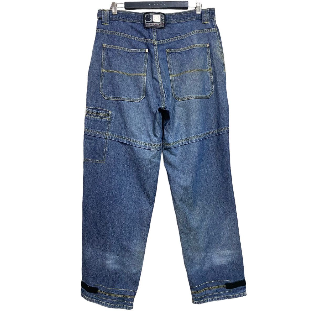 Pelle Pelle Vintage Pelle Pelle Denim Baggy Pants Velcro Straps Size US 36 / EU 52 - 1 Thumbnail