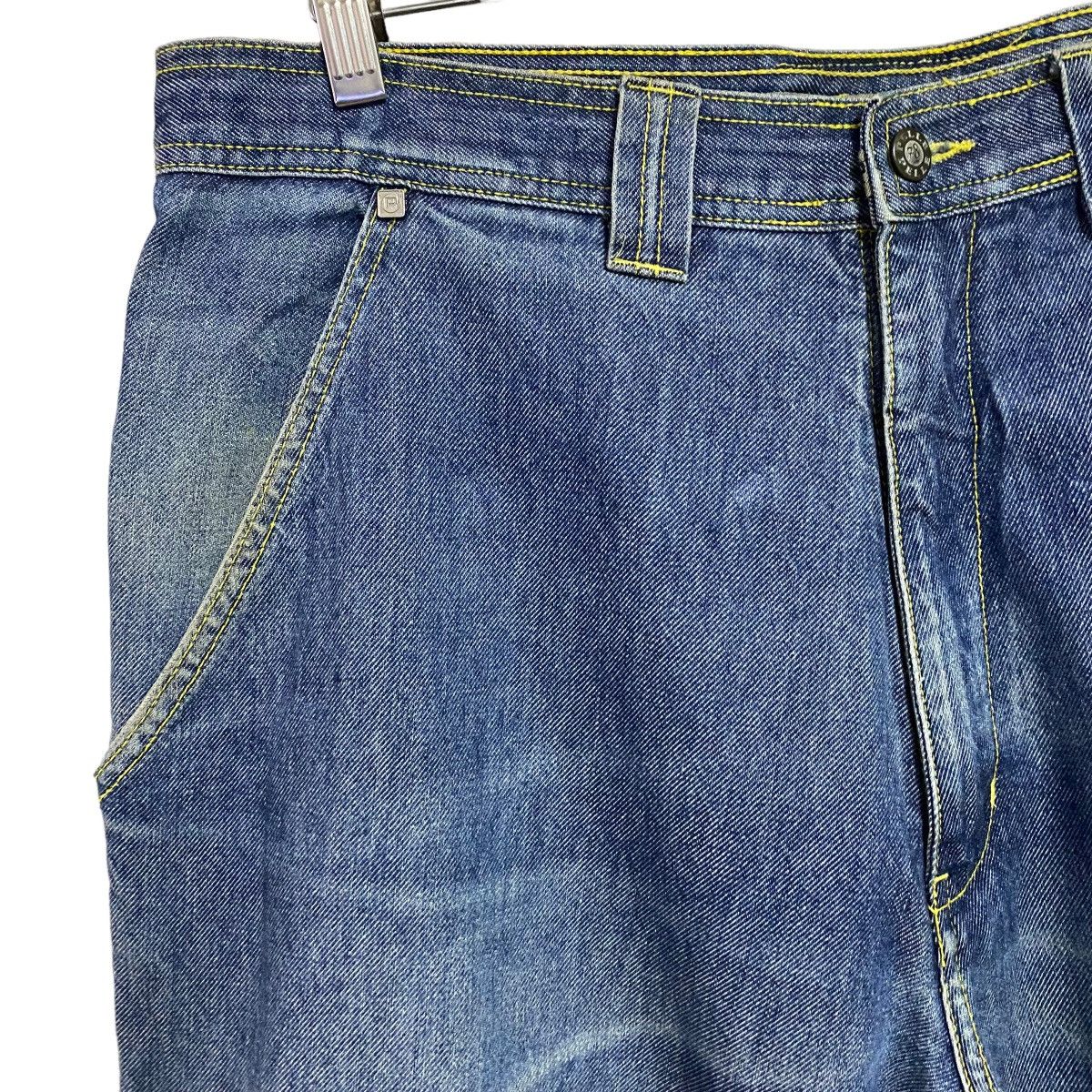 Pelle Pelle Vintage Pelle Pelle Denim Baggy Pants Velcro Straps Size US 36 / EU 52 - 5 Thumbnail