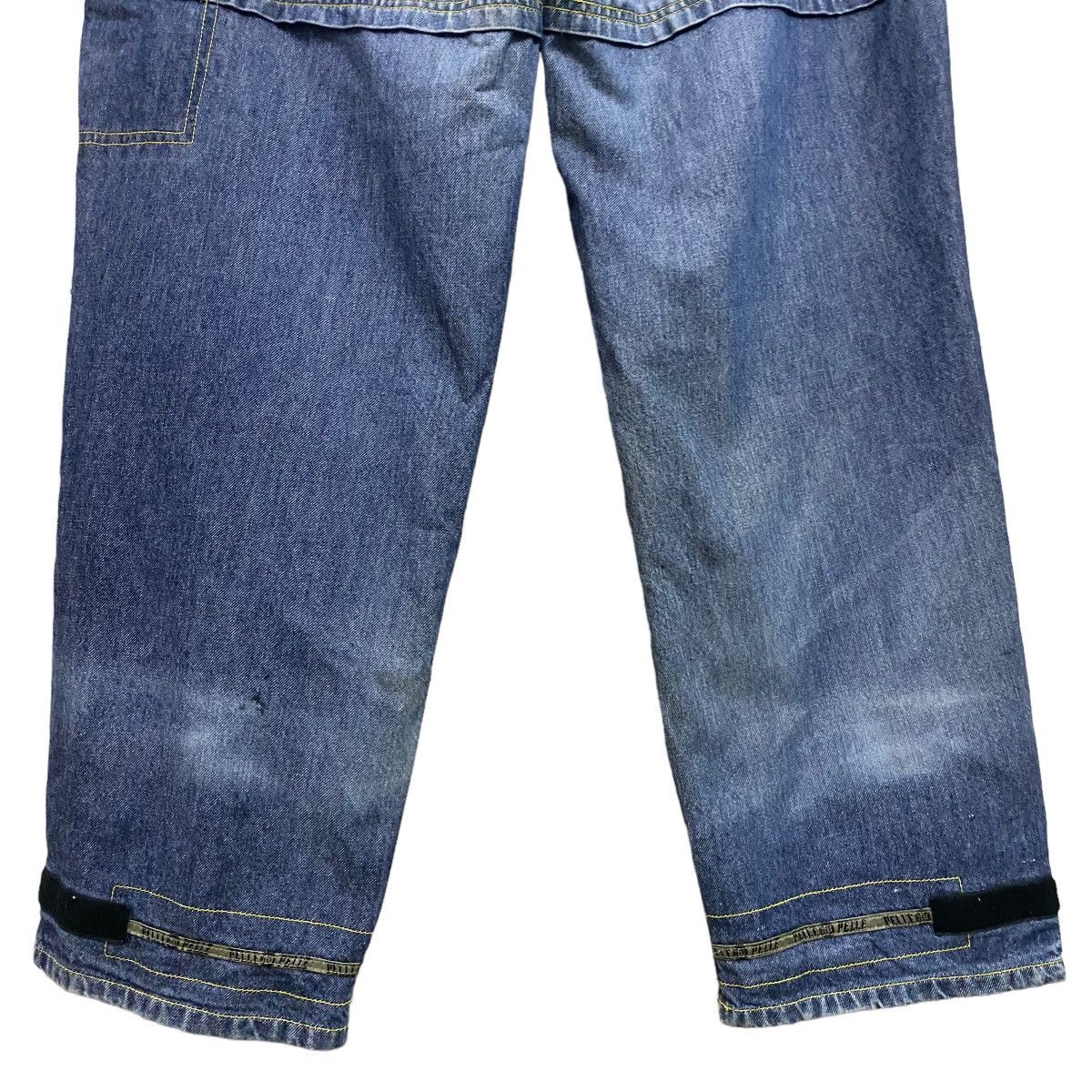 Pelle Pelle Vintage Pelle Pelle Denim Baggy Pants Velcro Straps Size US 36 / EU 52 - 17 Thumbnail