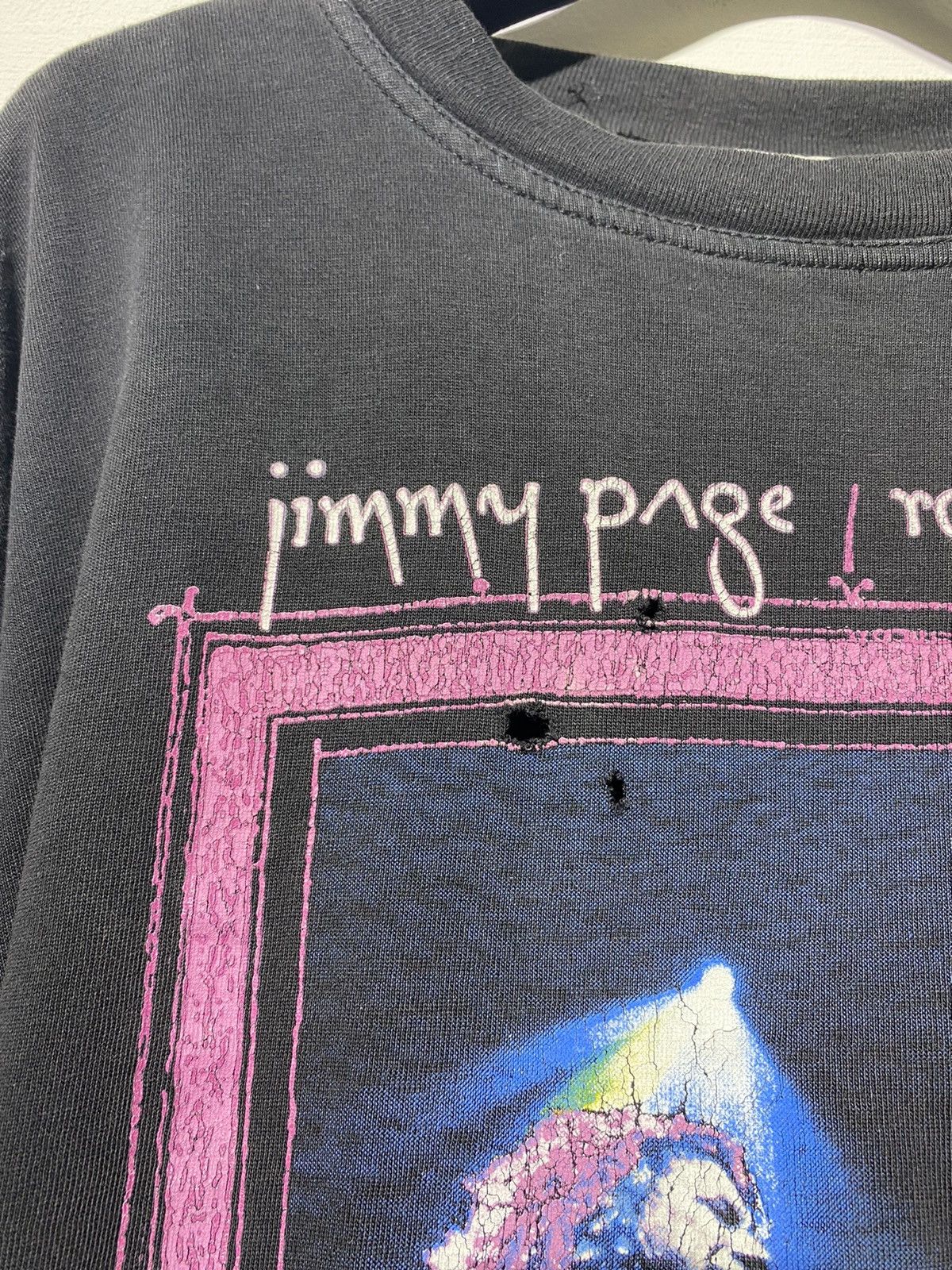 Band Tees VINTAGE jimmy page \ ROBERT PLANT TOUR 1995 Size US L / EU 52-54 / 3 - 3 Thumbnail