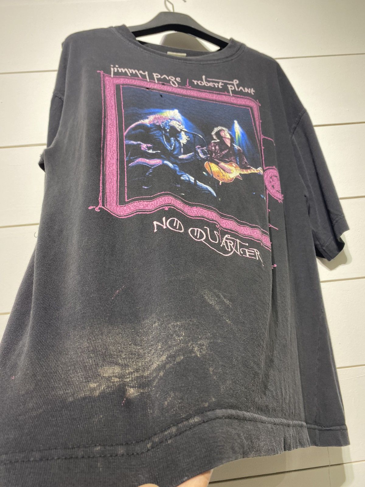 Band Tees VINTAGE jimmy page \ ROBERT PLANT TOUR 1995 Size US L / EU 52-54 / 3 - 6 Thumbnail