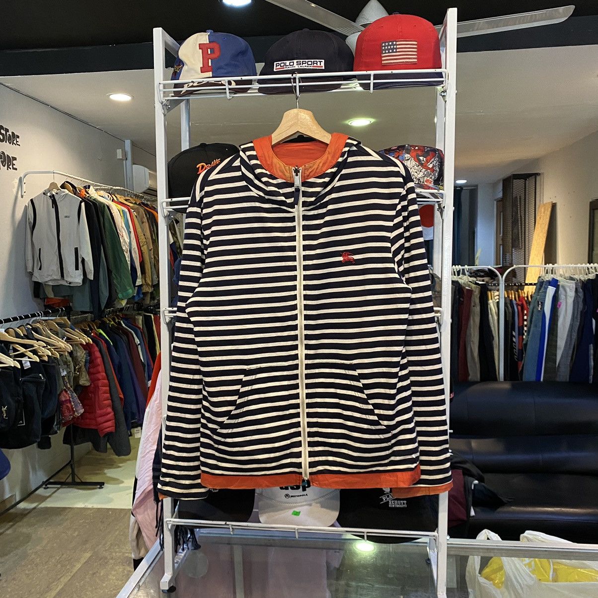 Burberry Black Label Reversible Windbreaker Hoodie