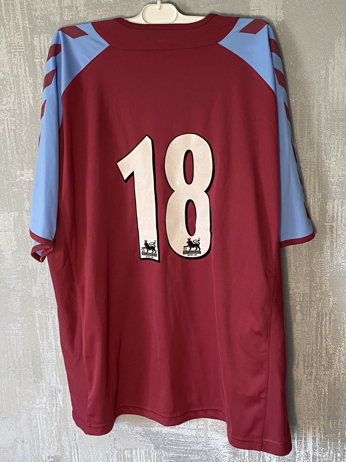 Hummel × Vintage 2004 2005 Vintage Aston Villa Hummel Soccer Jersey Size US XL / EU 56 / 4 - 7 Thumbnail