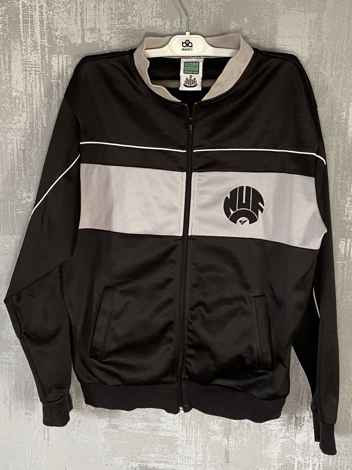 Vintage Vintage Score Draw Newcastle United Track Football Jacket Size US L / EU 52-54 / 3 - 1 Thumbnail