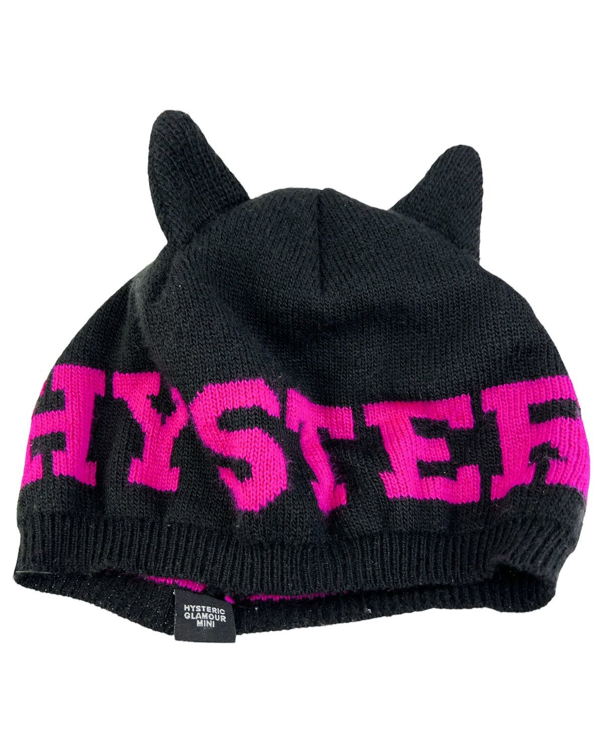 Hysteric Glamour Hysteric Glamour Mini Knit Logo Cat Ear Beanie Size ONE SIZE - 1 Thumbnail