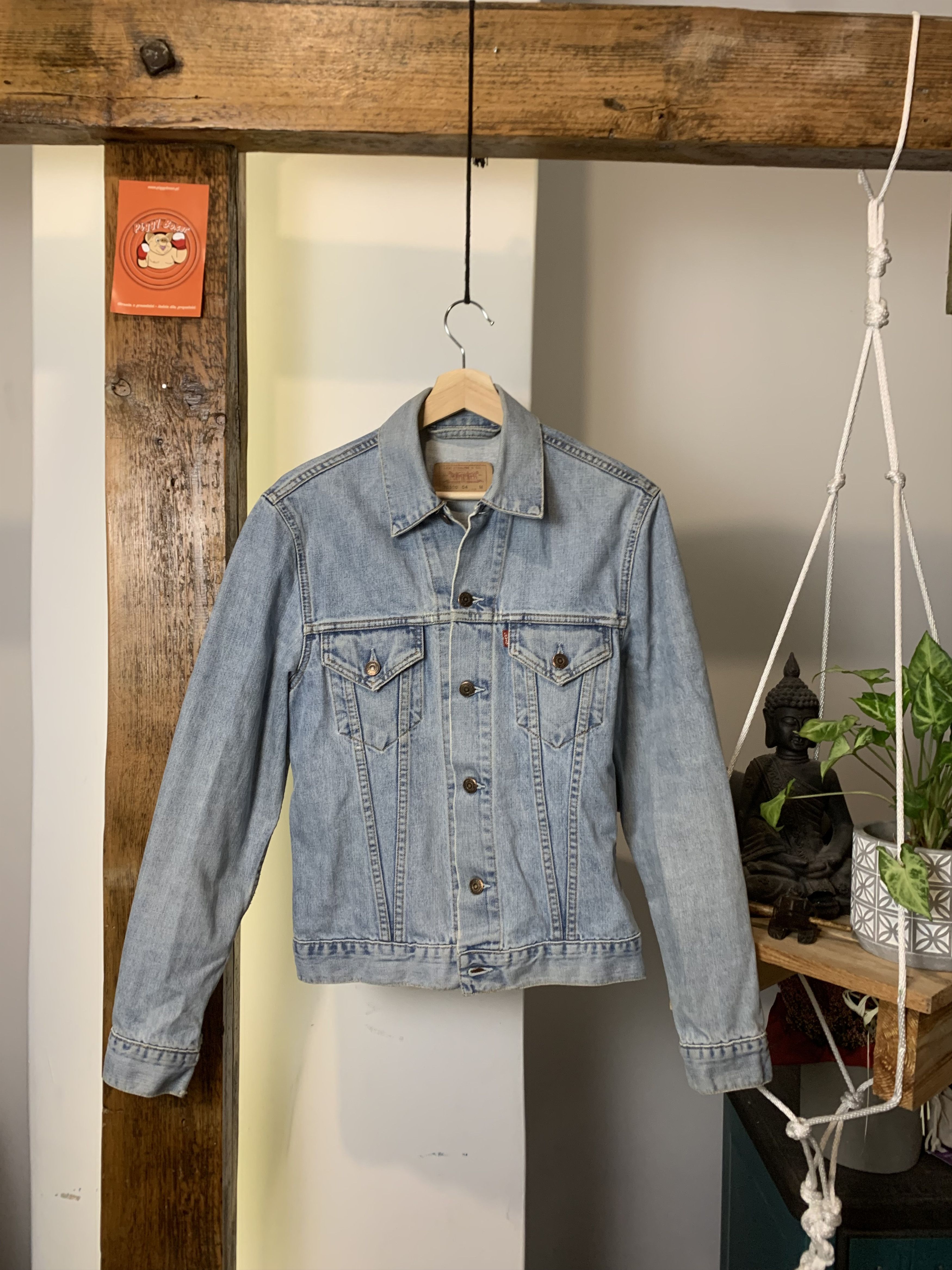 90'S Levi's 70500-0225 Denim Jacket, Men's Size L, Vintage cotton blue type Vintage Second Hand