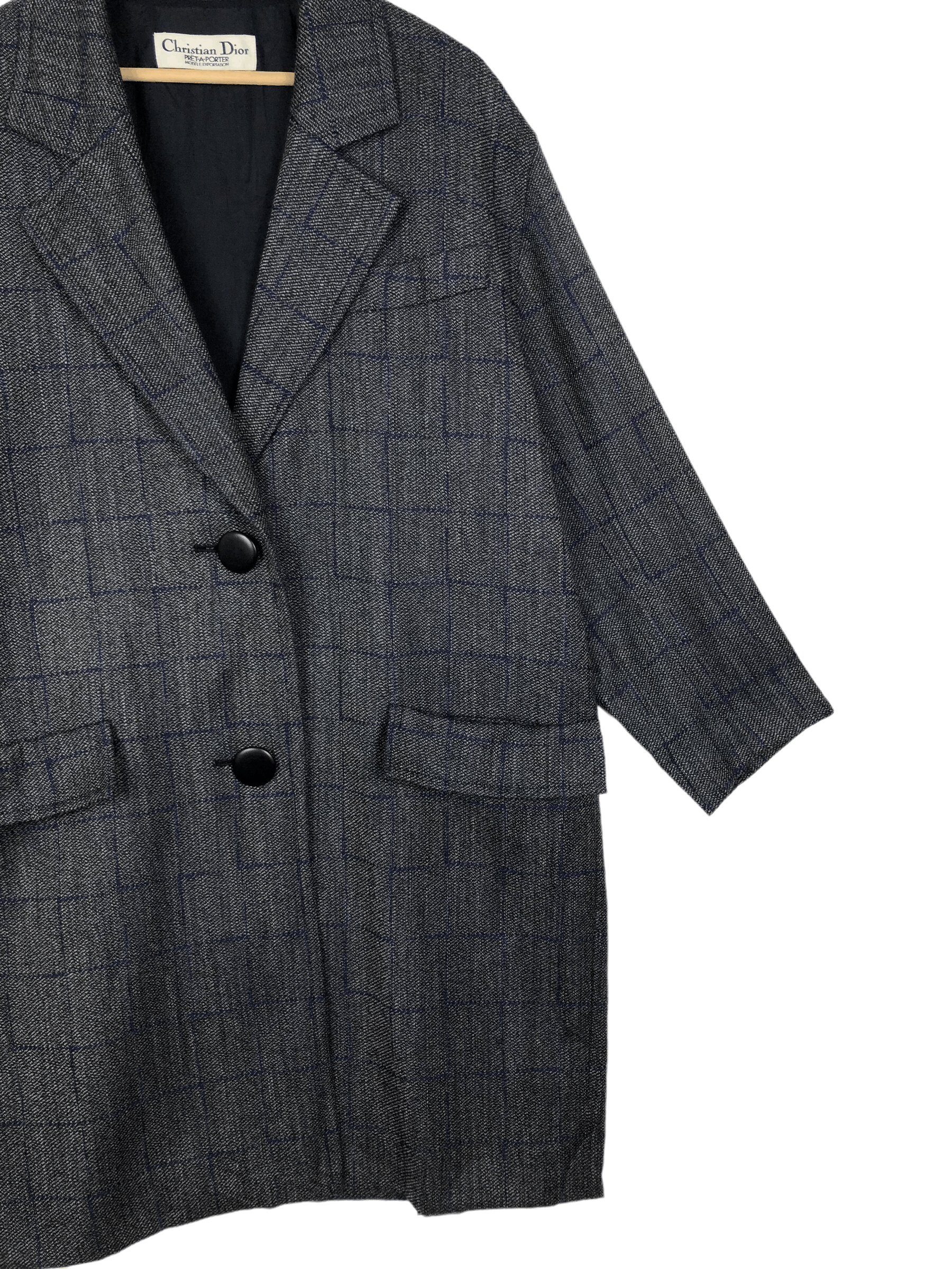 Dior RARE🔥80’S DIOR PRÊT-A-PORTER RUNWAY MID-LENGTH WOOL COAT Size US L / EU 52-54 / 3 - 4 Thumbnail