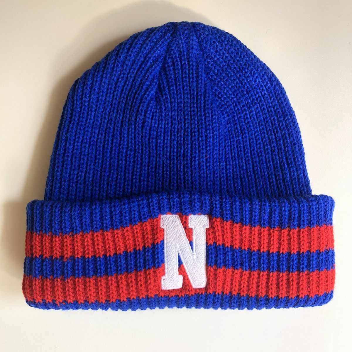 Noah Noah Varsity Stripe Beanie ROYAL Size ONE SIZE - 1 Thumbnail