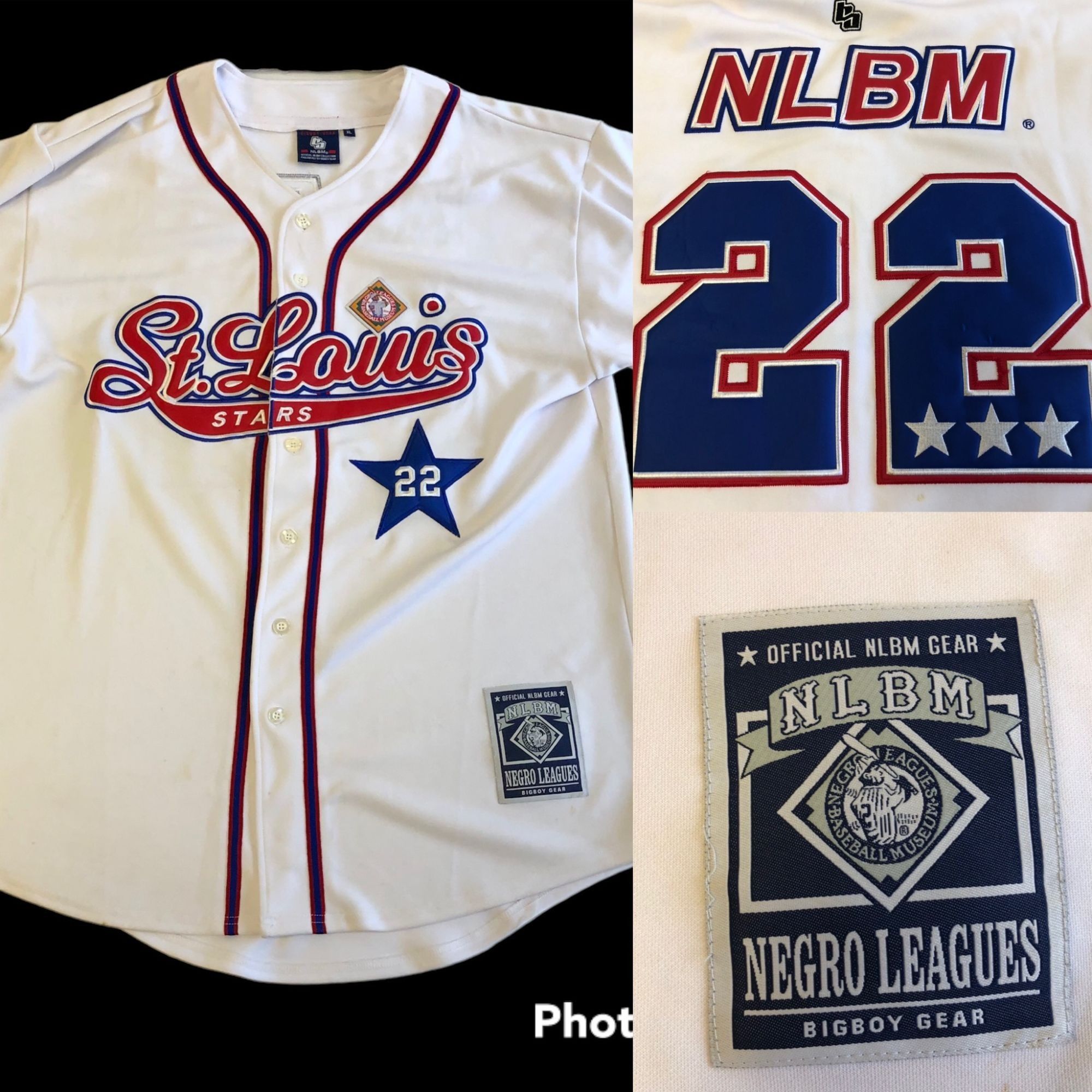 Big Boy Headgear NLBM Negro Leagues BASEBALL ST Louis STARS