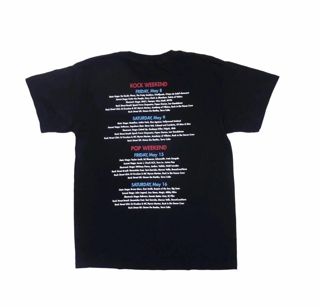 Band Tees Rock in rio music festival tshirt tour tshirt streetwear Size US L / EU 52-54 / 3 - 2 Thumbnail