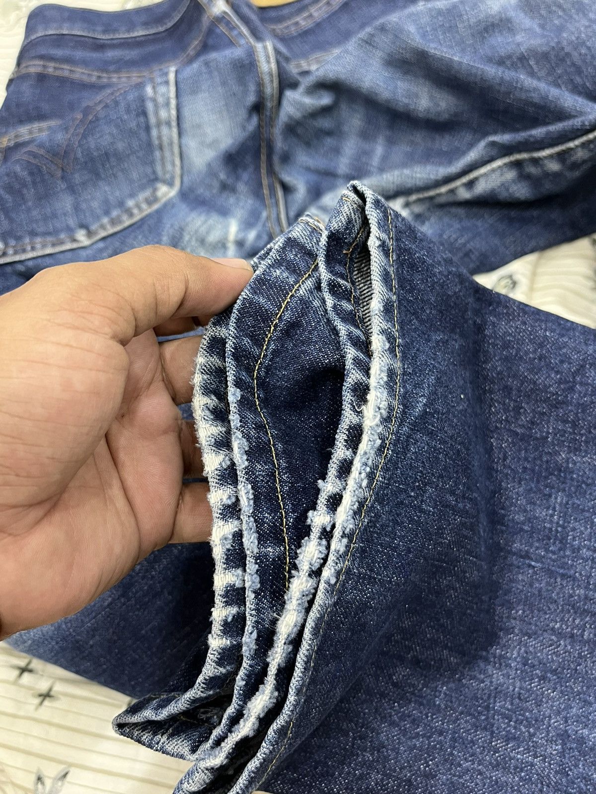 Vintage (A121). RNA INC JAPANESE BLUE DENIM Size US 28 / EU 44 - 17 Thumbnail
