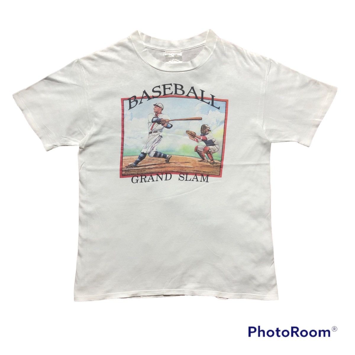 MLB Rare‼️🔥Vintage 90's Baseball Grand Slam T-Shirt Size US M / EU 48-50 / 2 - 1 Thumbnail