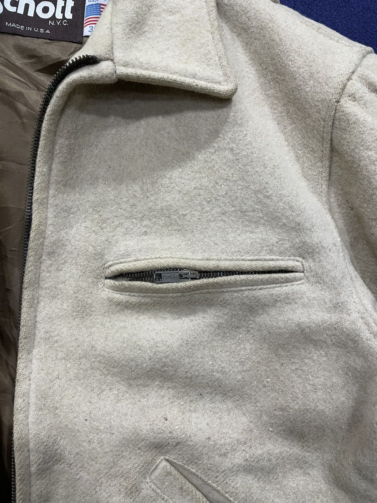 Schott Vintage Schott Zip Jacket Size US S / EU 44-46 / 1 - 4 Thumbnail