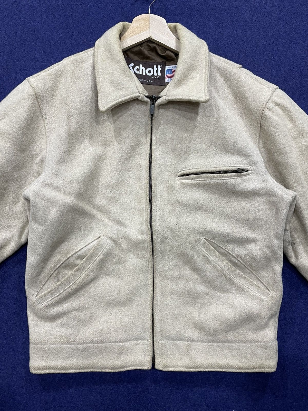 Schott Vintage Schott Zip Jacket Size US S / EU 44-46 / 1 - 2 Thumbnail