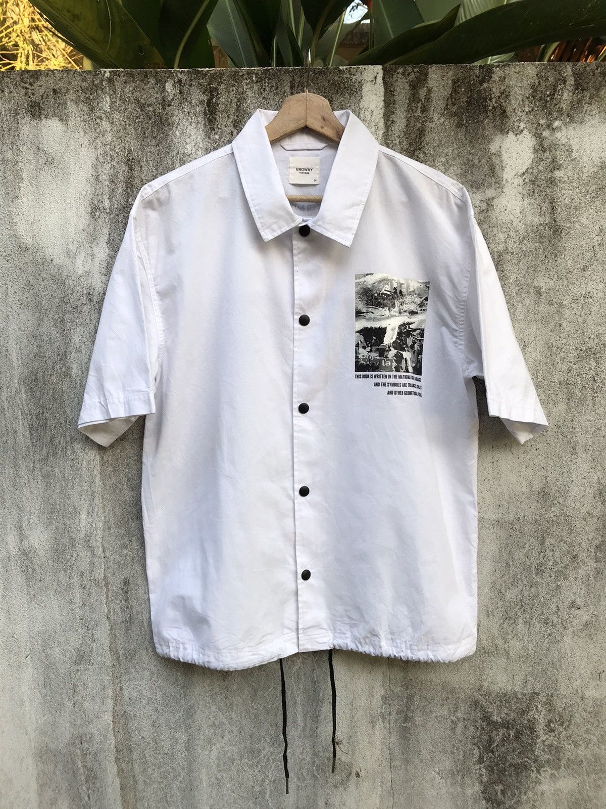 Japanese Brand Browny Japan Snap Button Iron On Shirt | Grailed