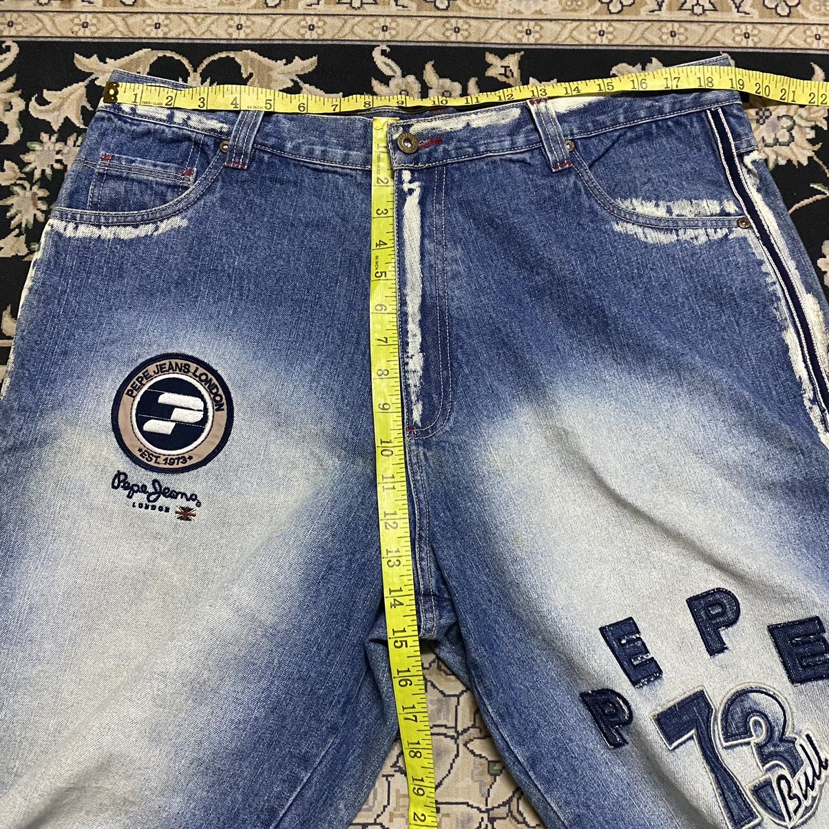 Pepe Jeans Vintage Pepe Jeans Denim Baggy Pants Size US 38 / EU 54 - 20 Thumbnail