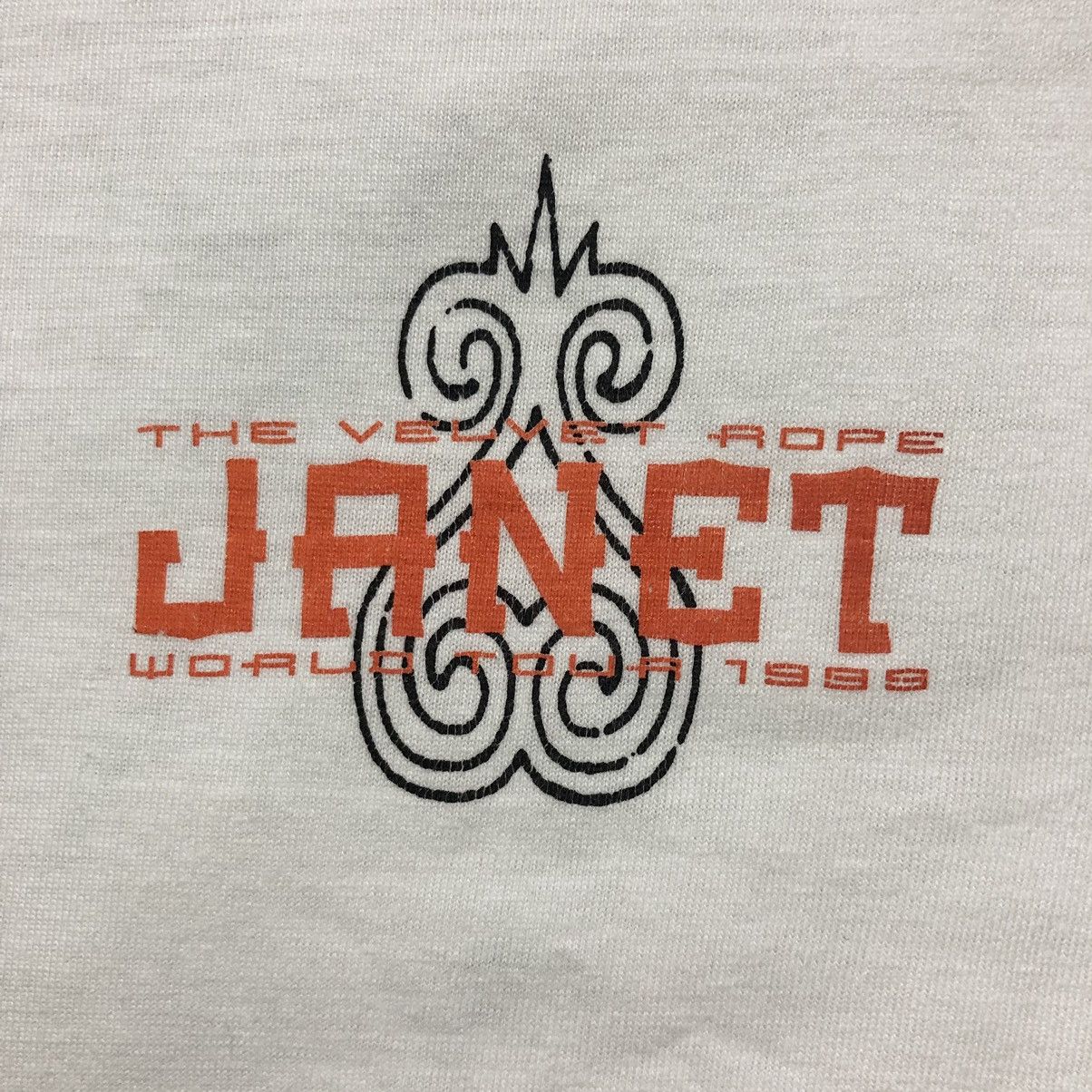 Band Tees Rare‼️🔥Vintage Distress Janet Jackson The Valvet Rope T-Shirt Size US M / EU 48-50 / 2 - 5 Thumbnail