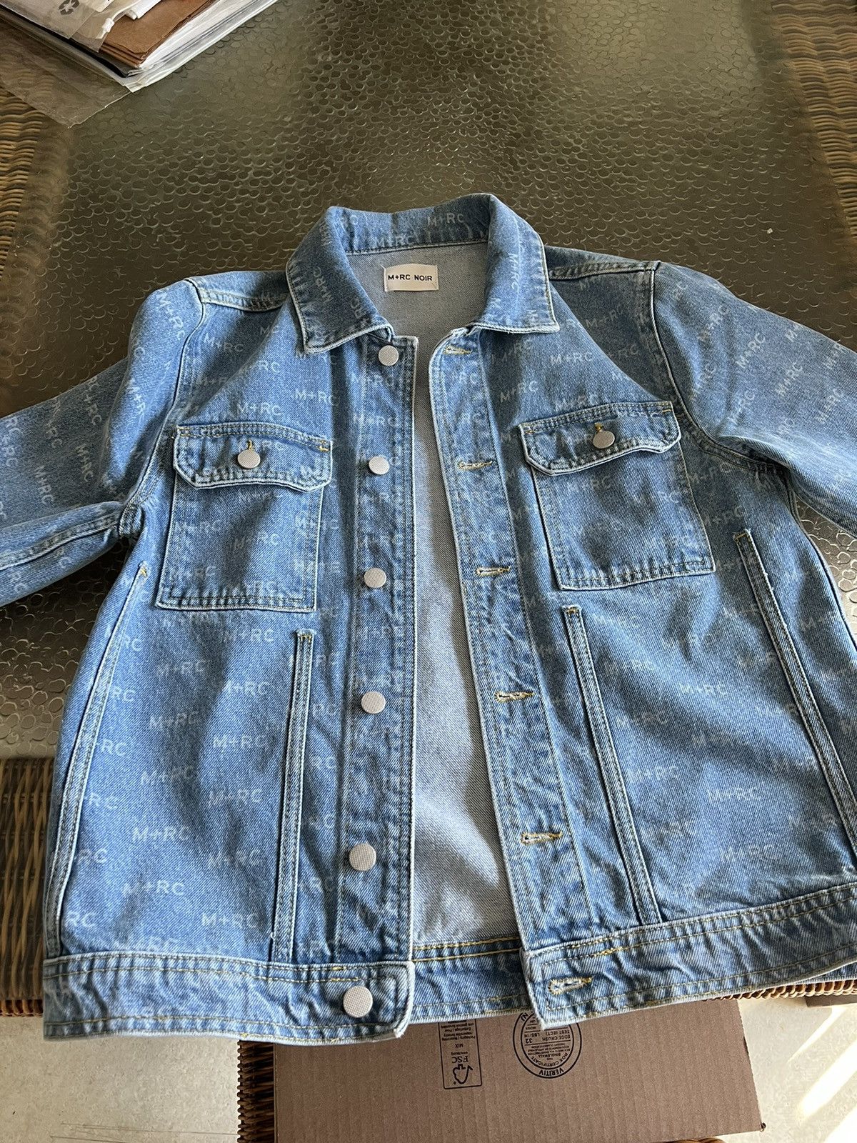 M+Rc Noir M+rc Noir Denim Jacket Light Blue Wash Size US S / EU 44-46 / 1 - 2 Thumbnail