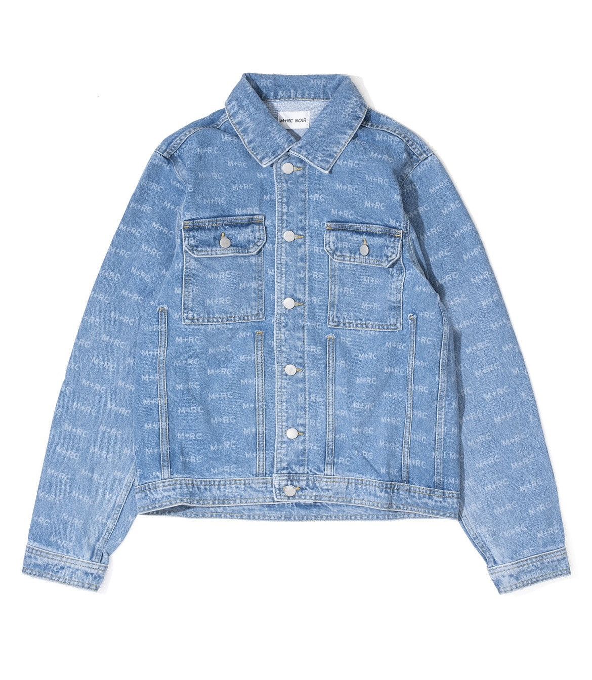 image of M Rc Noir M+Rc Noir Denim Jacket Light Blue Wash, Men's (Size Small)