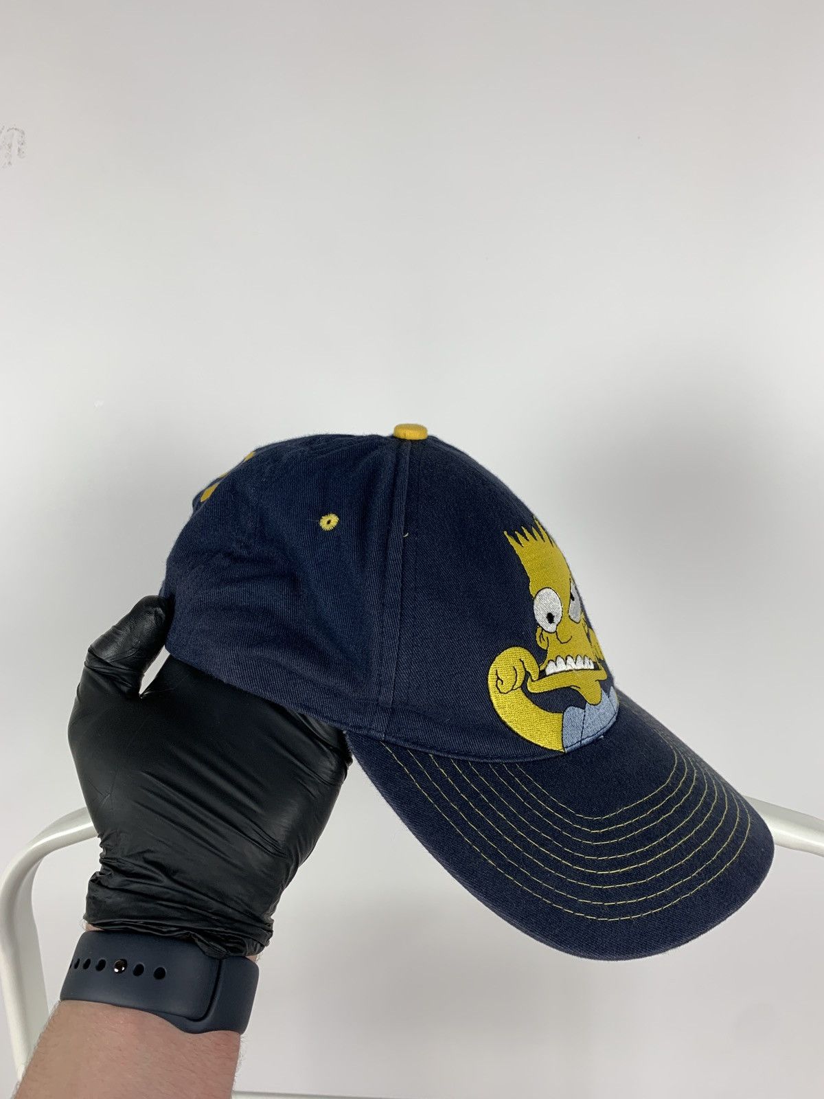 The Simpsons 1998 Vintage Crazy Bart Simpsons Y2K Style Cap Hat Size ONE SIZE - 7 Thumbnail