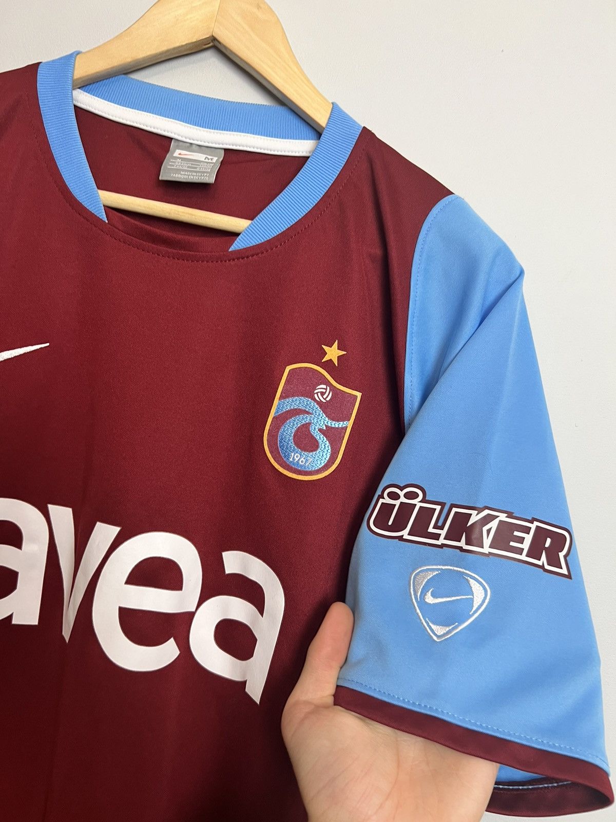 Nike Rare Vintage 00s Trabzonspor #61 Erkut Turkish Soccer Jersey Size US M / EU 48-50 / 2 - 3 Thumbnail