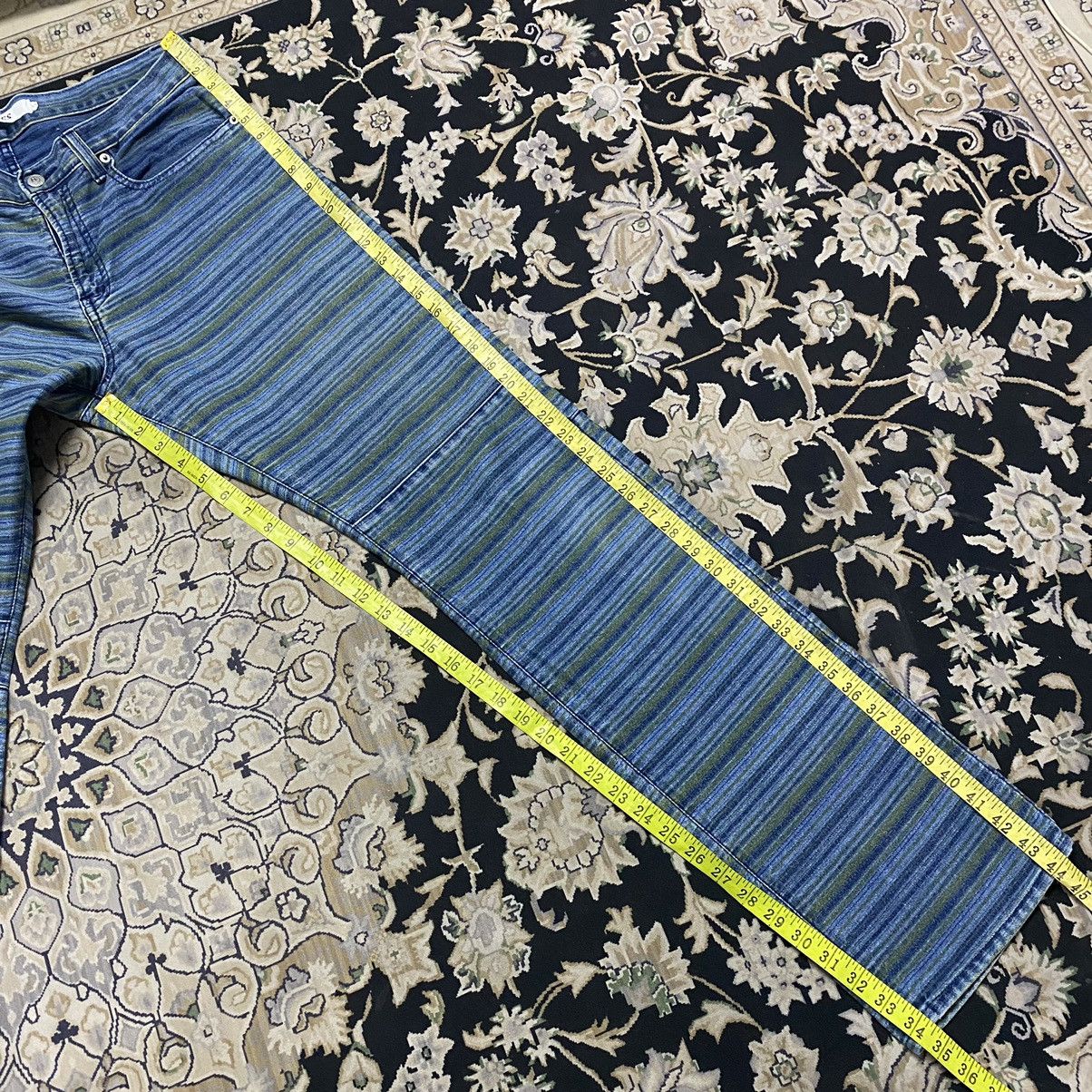 Japanese Brand Japanese Brand ROPES 50932 Denim Striped Pants Size US 34 / EU 50 - 20 Thumbnail