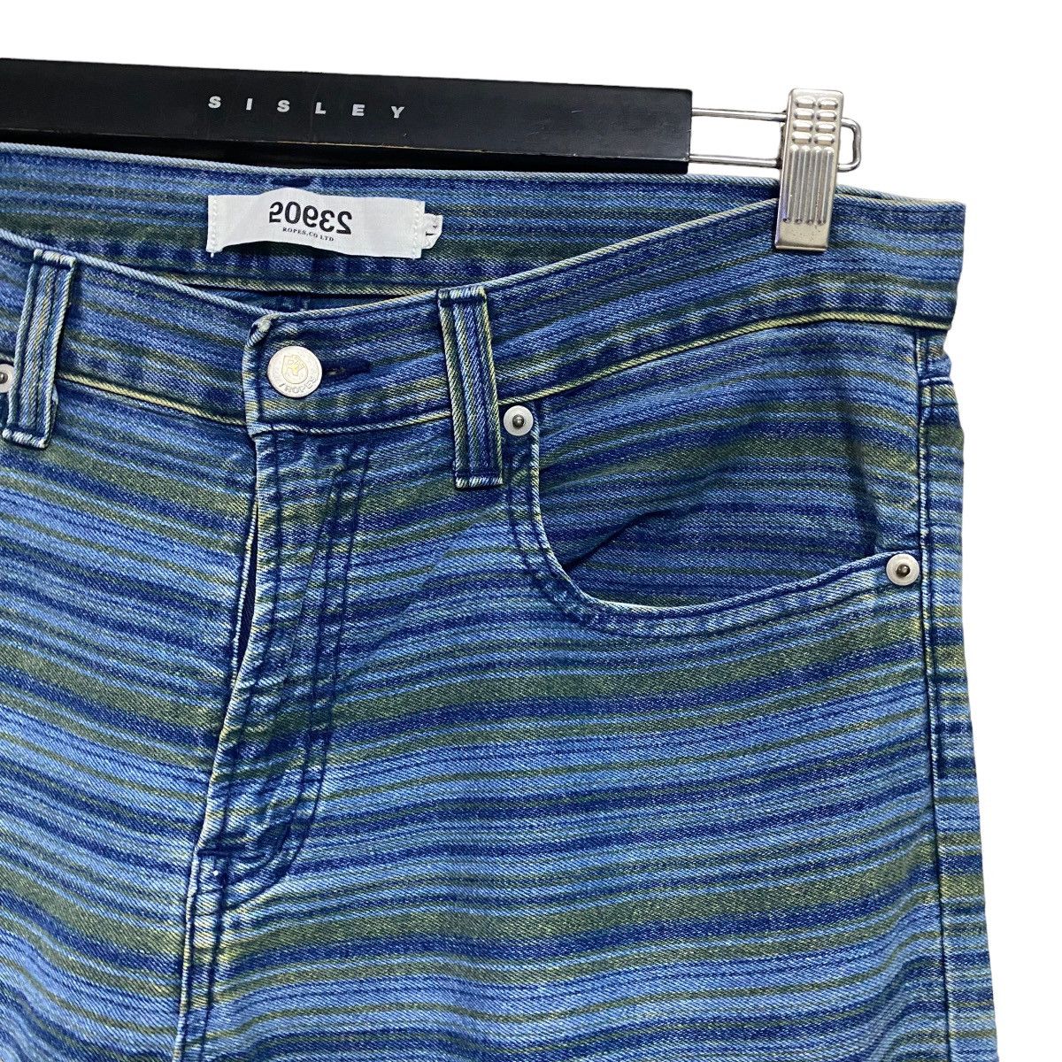 Japanese Brand Japanese Brand ROPES 50932 Denim Striped Pants Size US 34 / EU 50 - 4 Thumbnail