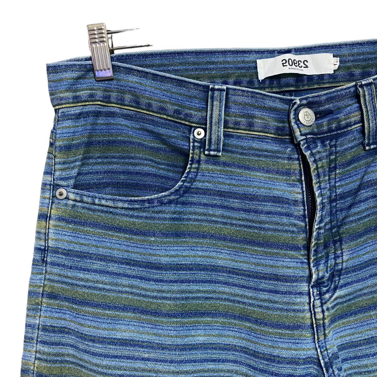 Japanese Brand Japanese Brand ROPES 50932 Denim Striped Pants Size US 34 / EU 50 - 5 Thumbnail