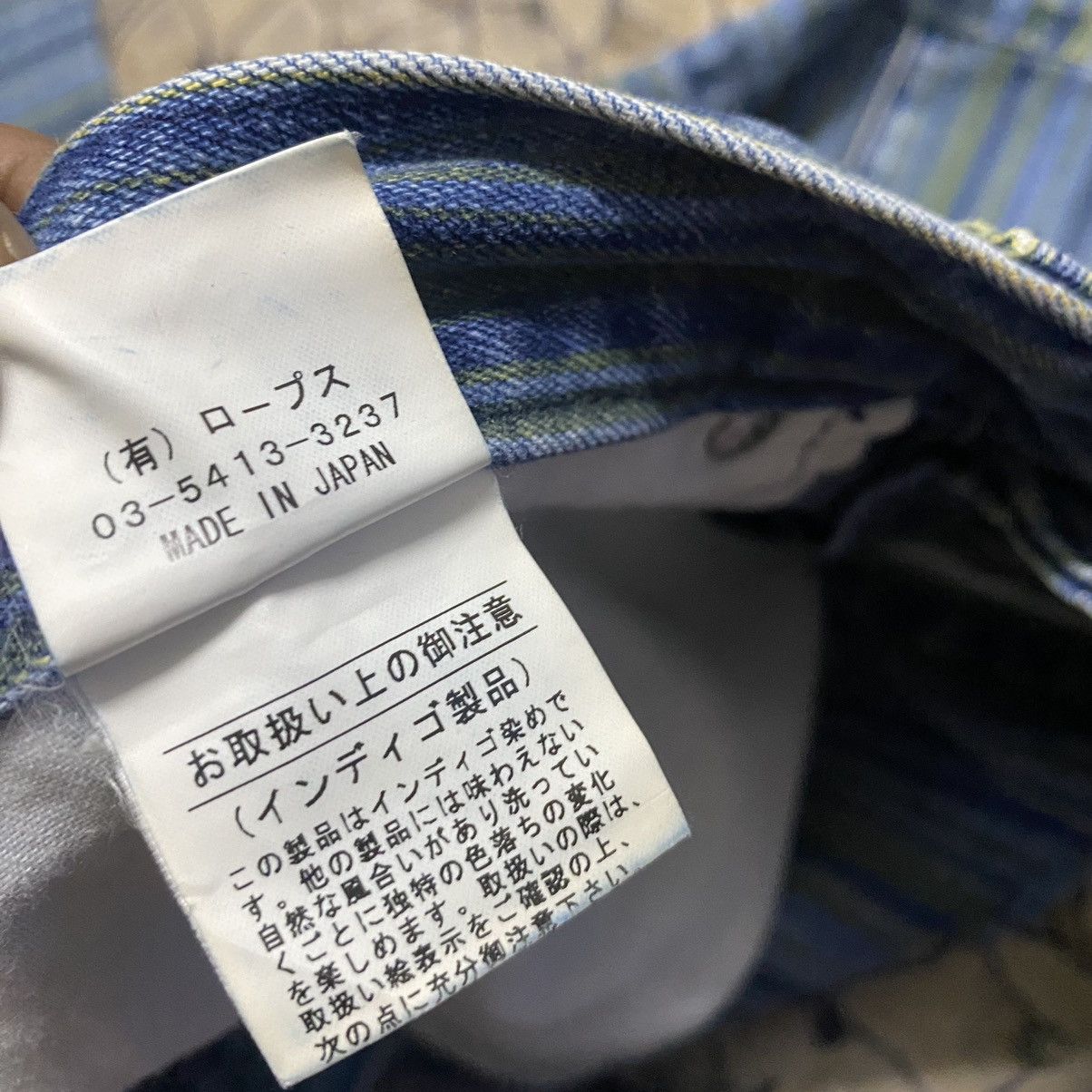 Japanese Brand Japanese Brand ROPES 50932 Denim Striped Pants Size US 34 / EU 50 - 18 Thumbnail