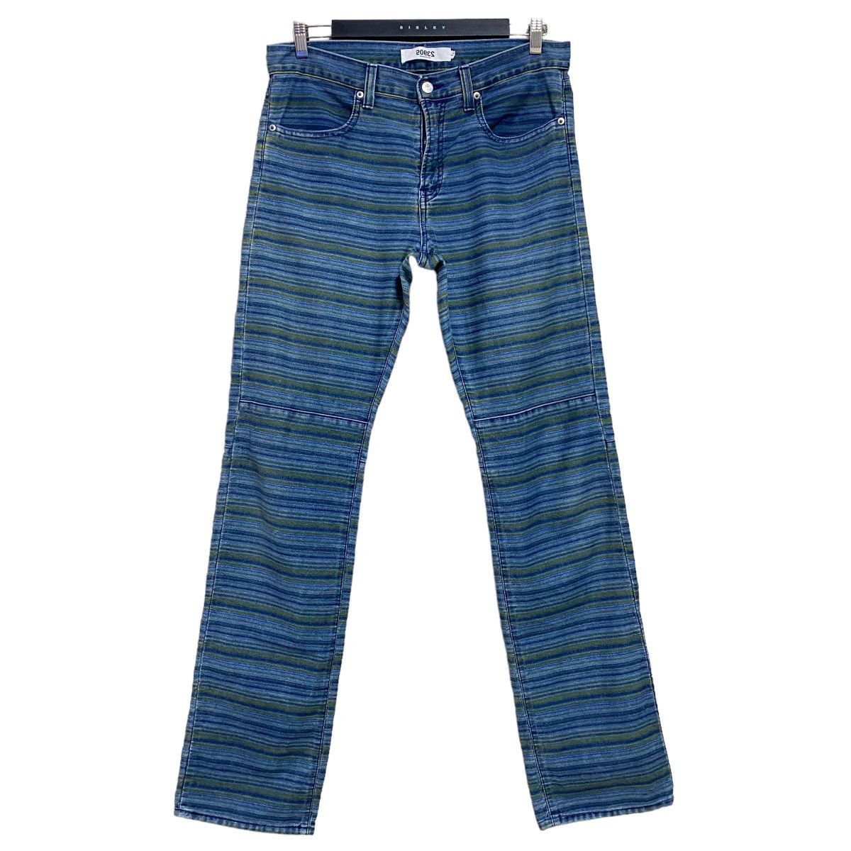 Japanese Brand Japanese Brand ROPES 50932 Denim Striped Pants Size US 34 / EU 50 - 1 Thumbnail
