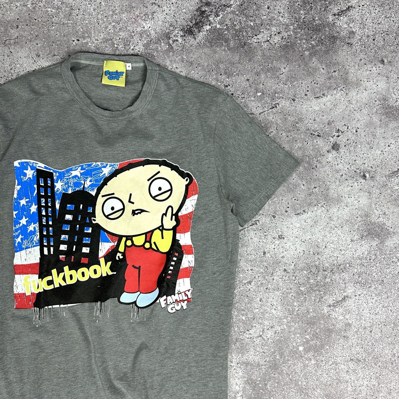 Vintage Vintage 00s Family Guy Stewie Fuckbook Humor tee Finger Y2K Size US L / EU 52-54 / 3 - 2 Thumbnail