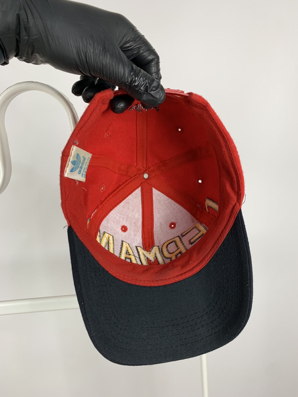 Adidas 80s Vintage Adidas Soccer Germany Cap Hat Size ONE SIZE - 9 Thumbnail