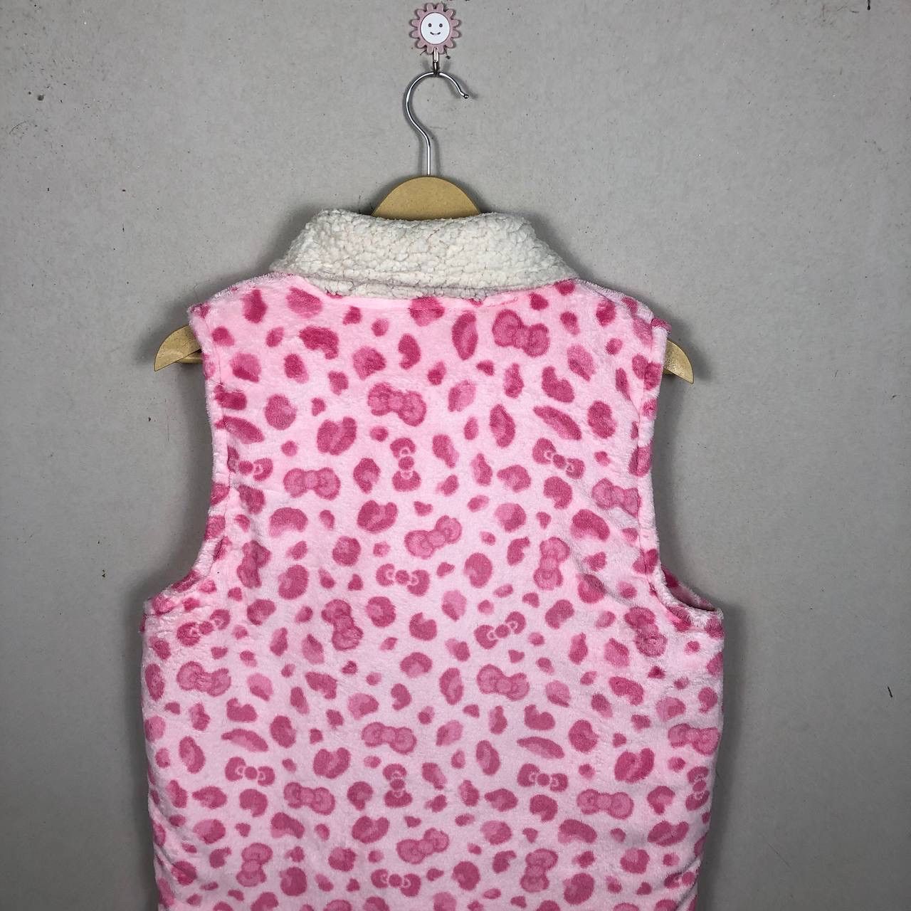 Anime Hello Kitty Vintage Y2K Faux Fur Wool Leopards Print Vest Size US M / EU 48-50 / 2 - 4 Thumbnail