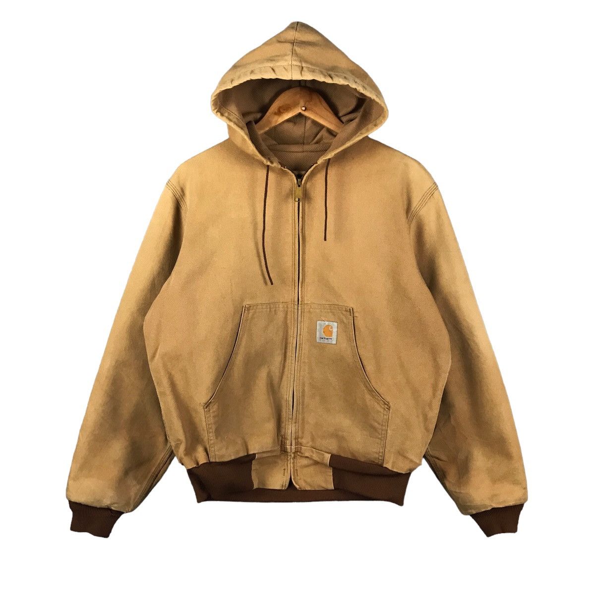 CARHARTT ACTIVE BROWN HOODIES JACKET WORKWEAR