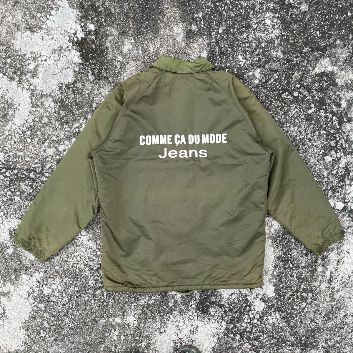 Vintage Comme Ca Du Mode Embroidery Big Logo Jacket