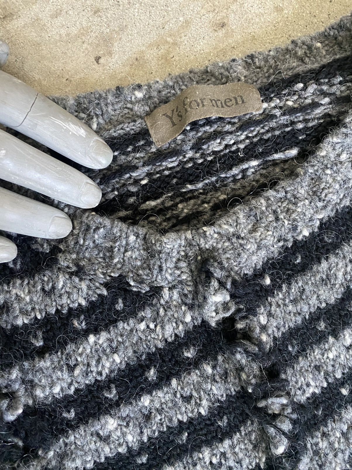 ARCHIVE YOHJI YAMAMOTO YS FOR MEN RECONSTRUCTED WOOL SWEATER - www