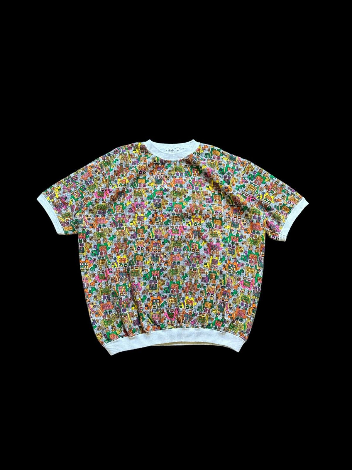 Japanese Brand 🔥Grail🔥 80's K Factory by Nobuo Ikeda Japanese pop art Size US M / EU 48-50 / 2 - 1 Thumbnail