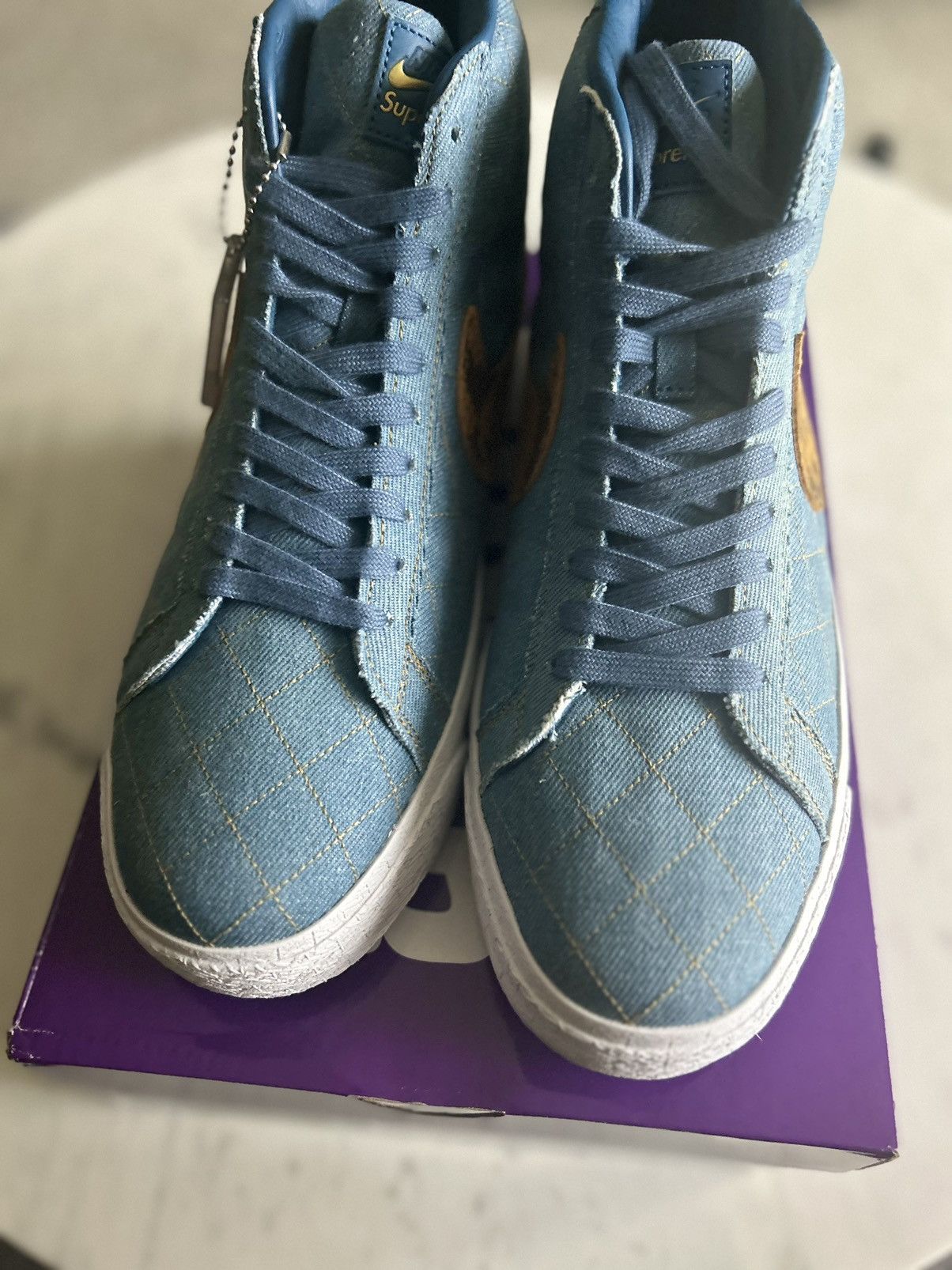 Nike × Supreme Nike x Supreme Denim Sb Blazer Size US 11 / EU 44 - 2 Thumbnail