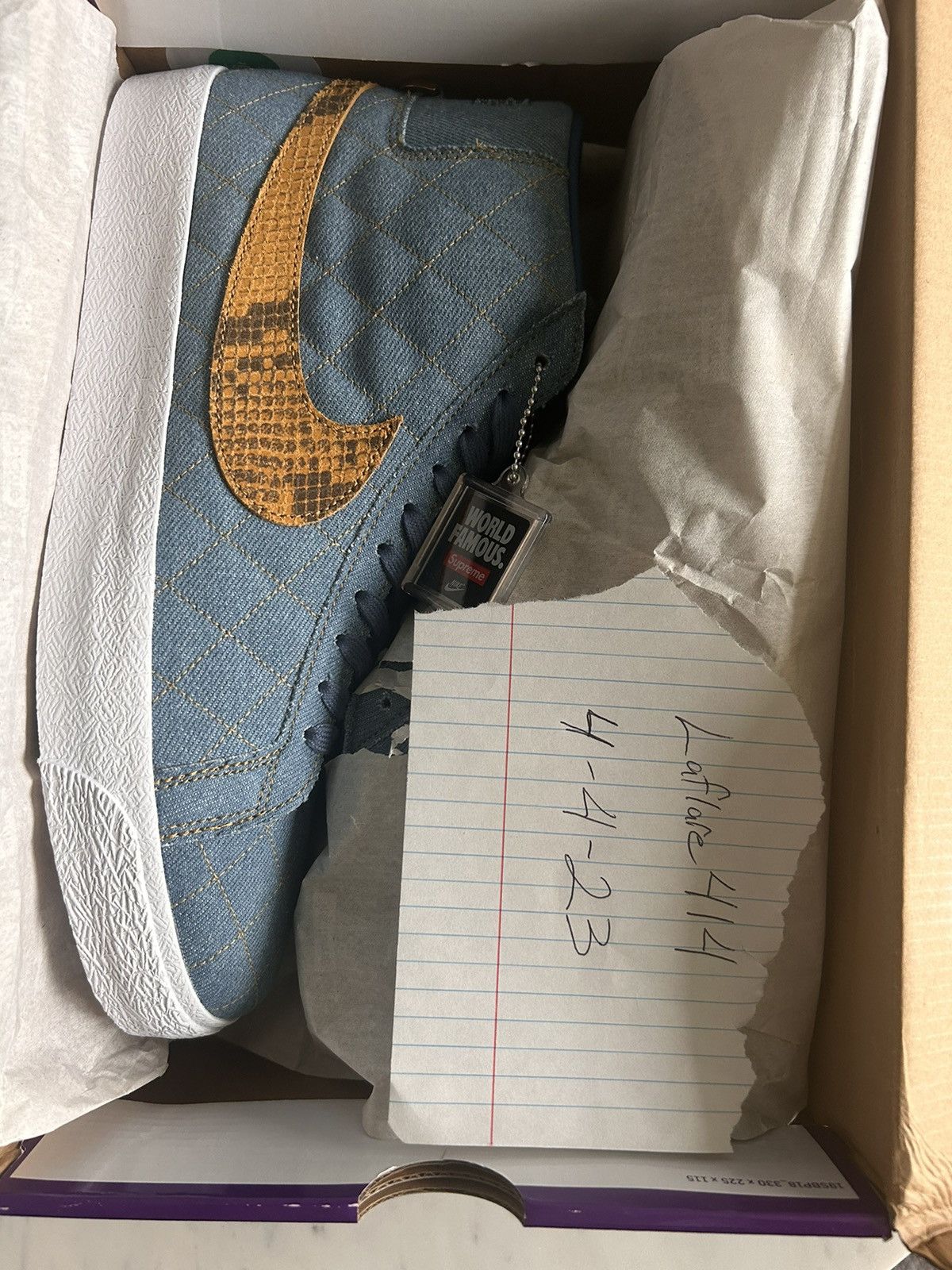Nike × Supreme Nike x Supreme Denim Sb Blazer Size US 11 / EU 44 - 6 Thumbnail