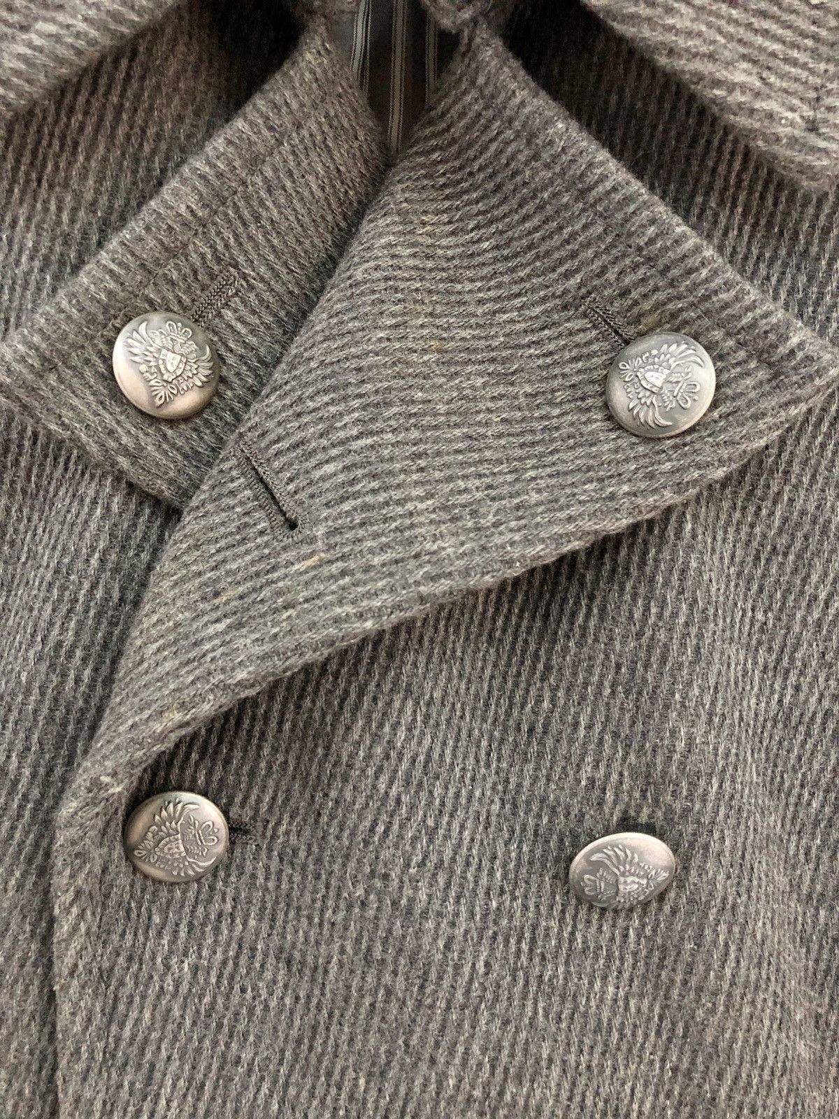 Tornado Mart 🔥J-Rock🔥 00's Tornado Mart Japan herringbone wool jacket Size US M / EU 48-50 / 2 - 17 Thumbnail