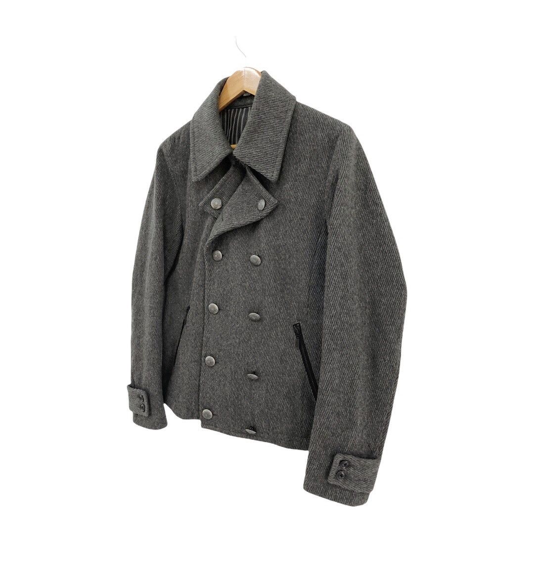 Tornado Mart 🔥J-Rock🔥 00's Tornado Mart Japan herringbone wool jacket Size US M / EU 48-50 / 2 - 4 Thumbnail