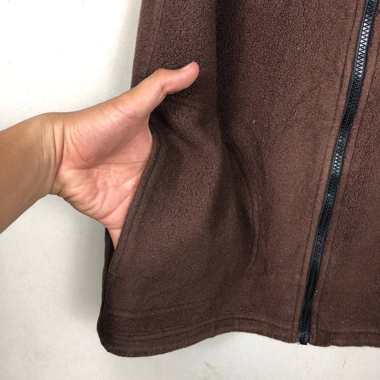 L.L. Bean × Vintage L.L. Bean Vintage 90s Fleece Brown Vest Outdoor Style Size US L / EU 52-54 / 3 - 5 Thumbnail