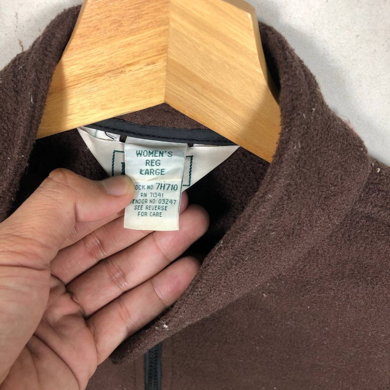 L.L. Bean × Vintage L.L. Bean Vintage 90s Fleece Brown Vest Outdoor Style Size US L / EU 52-54 / 3 - 7 Thumbnail