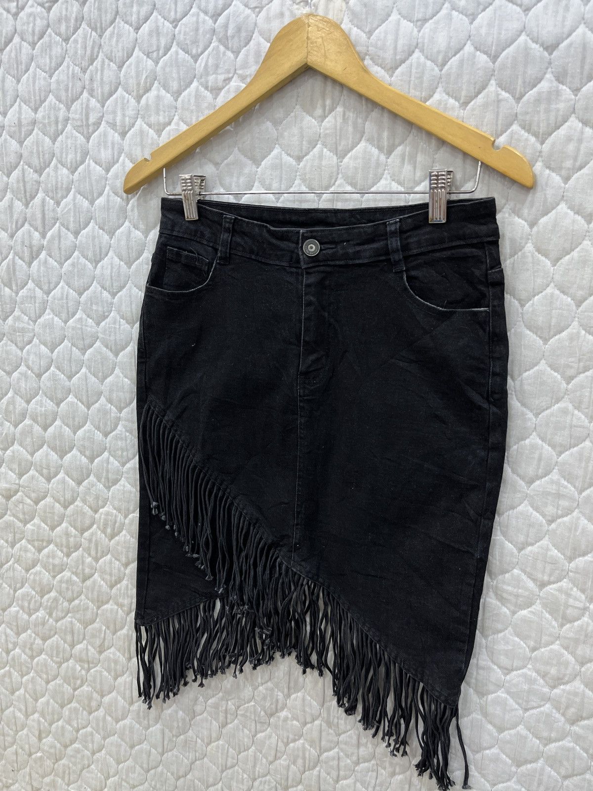 Japanese Brand (Aaaa). JEANS WEAR ELASTIC SKIRTS Size 29" - 2 Thumbnail