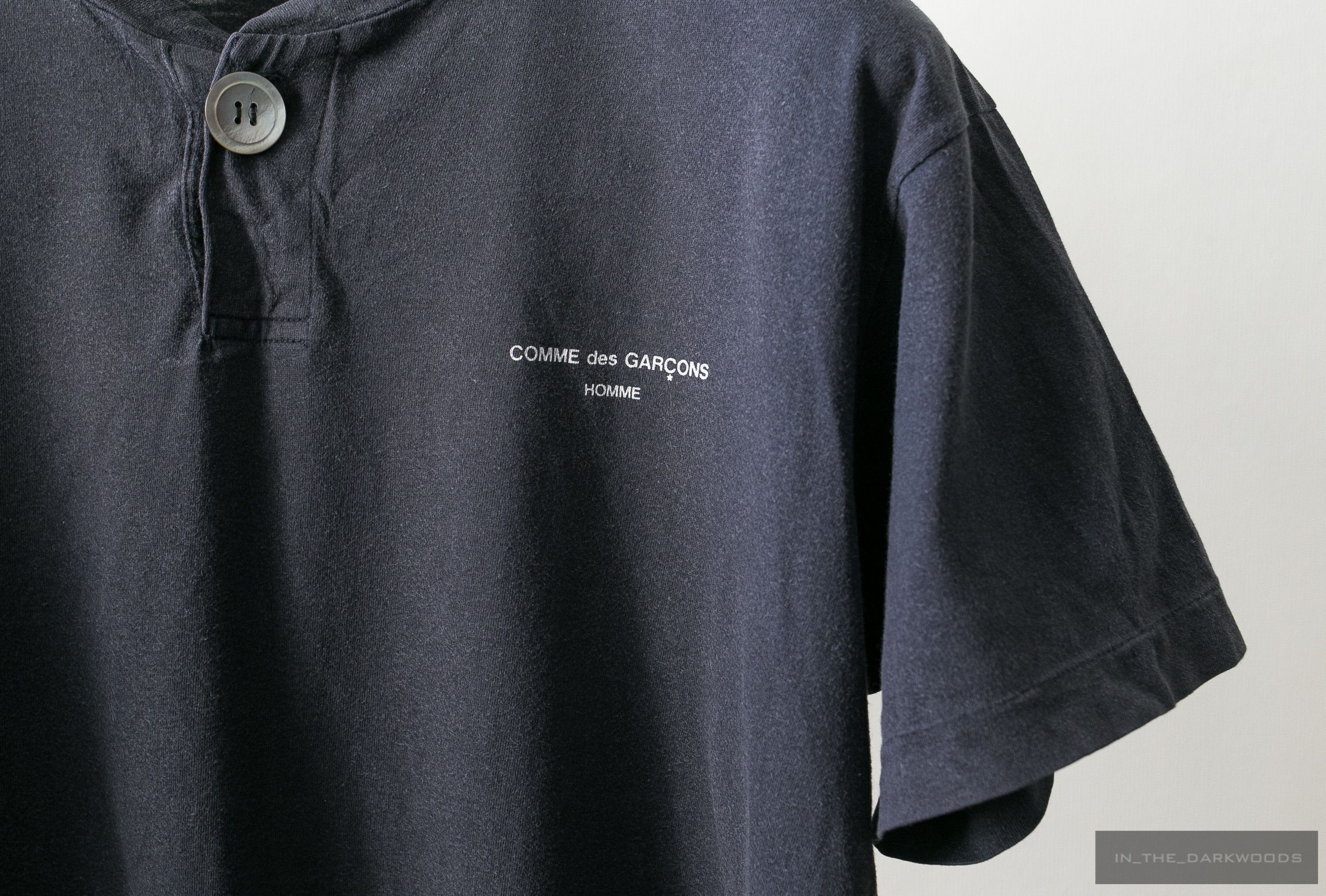 Comme des Garcons Homme oversized button henley logo shirt Size US S / EU 44-46 / 1 - 4 Thumbnail