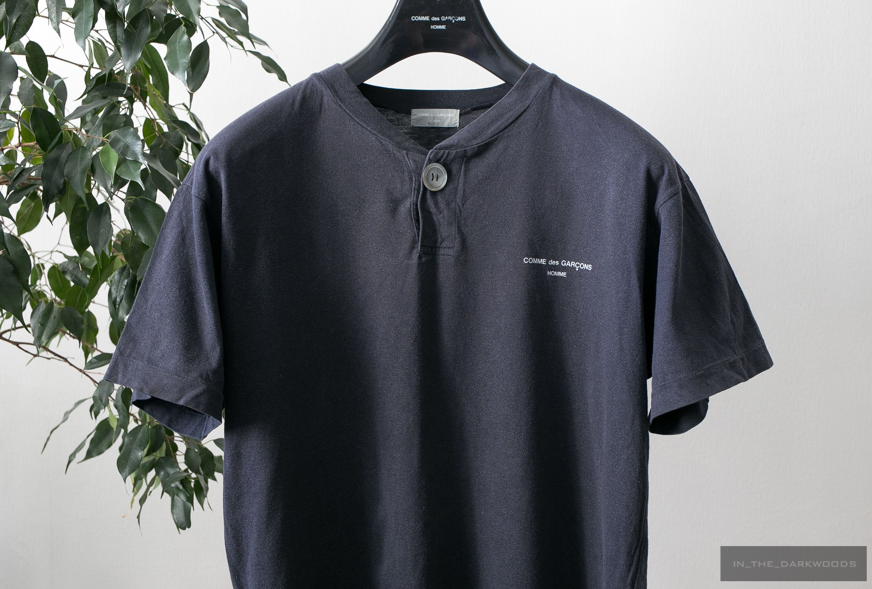 Comme des Garcons Homme oversized button henley logo shirt Size US S / EU 44-46 / 1 - 3 Thumbnail
